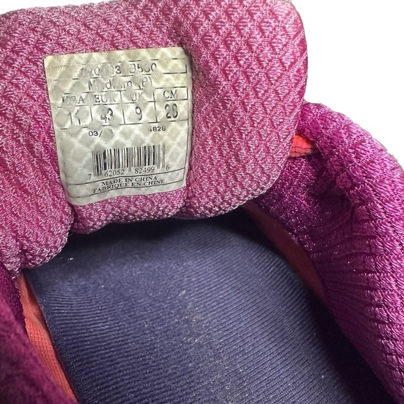 BROOKS Ghost Running Shoe 8th Edition Pink/Purple with Orange Size 11 - Picture 12 of 14